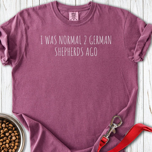 2 German Shepherds Premium Tee Berry