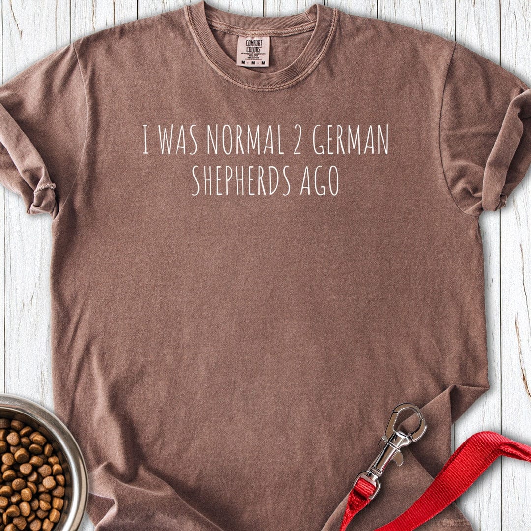 2 German Shepherds Premium Tee Espresso