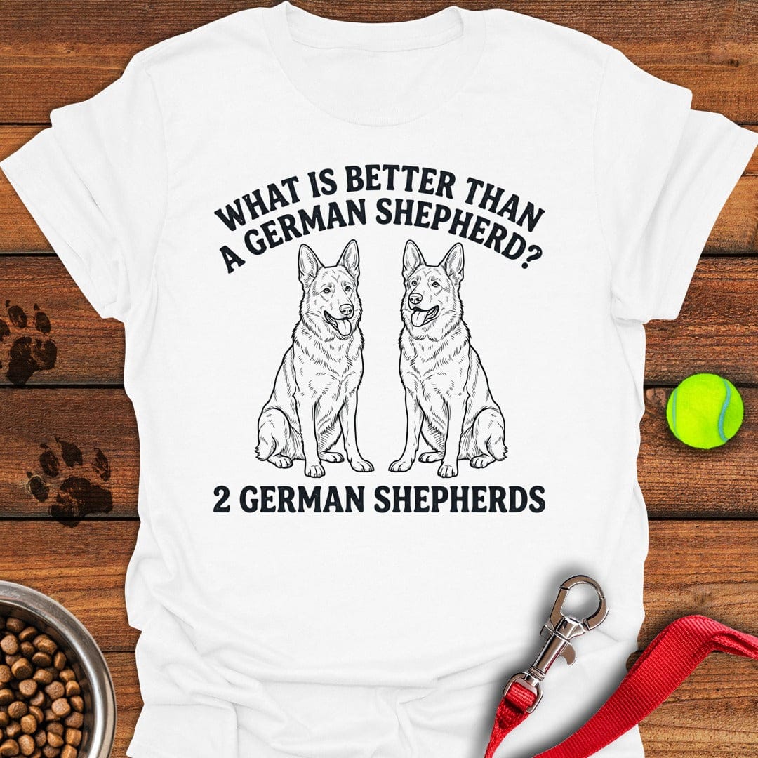 2 German Shepherds White