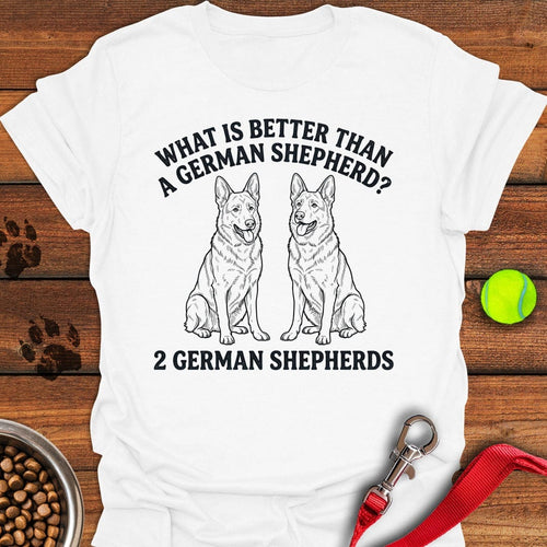 2 German Shepherds White