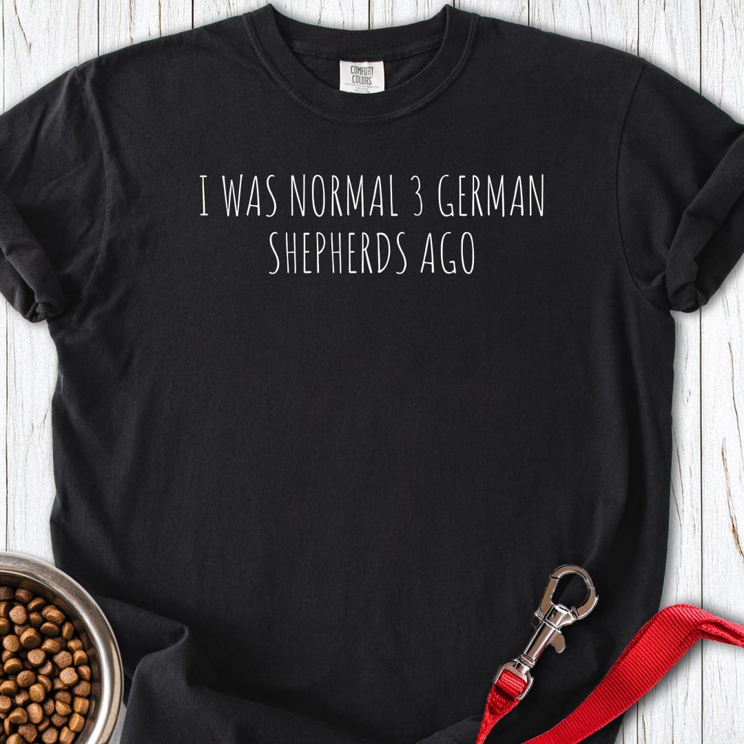 3 German Shepherds Premium Tee Black