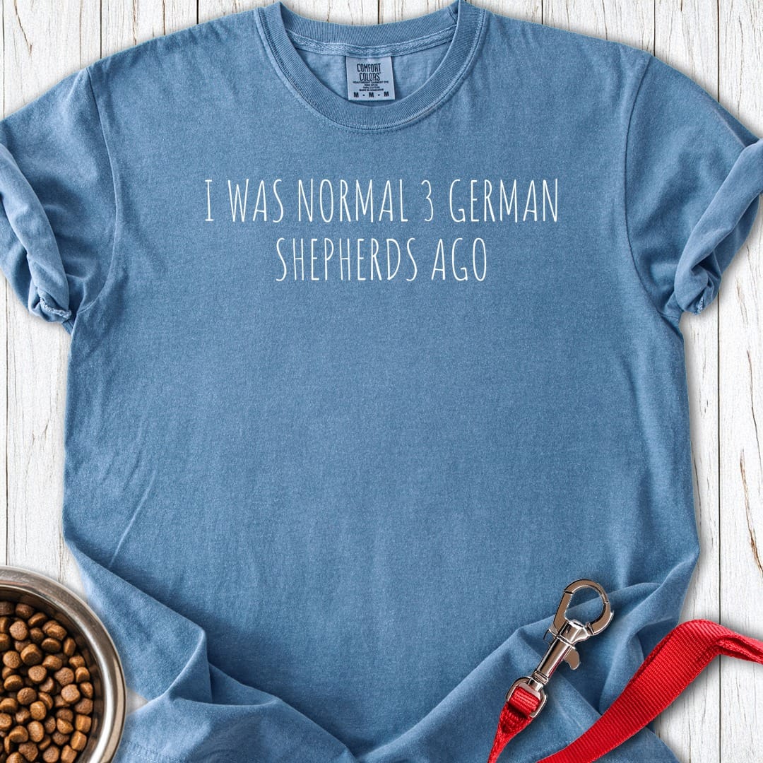 3 German Shepherds Premium Tee Blue Jean