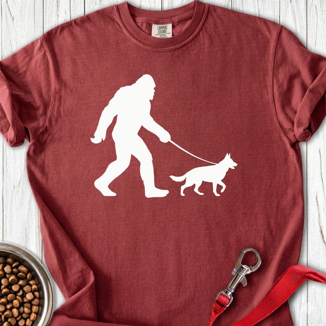 German Shepherd Bigfoot Premium Tee Brick