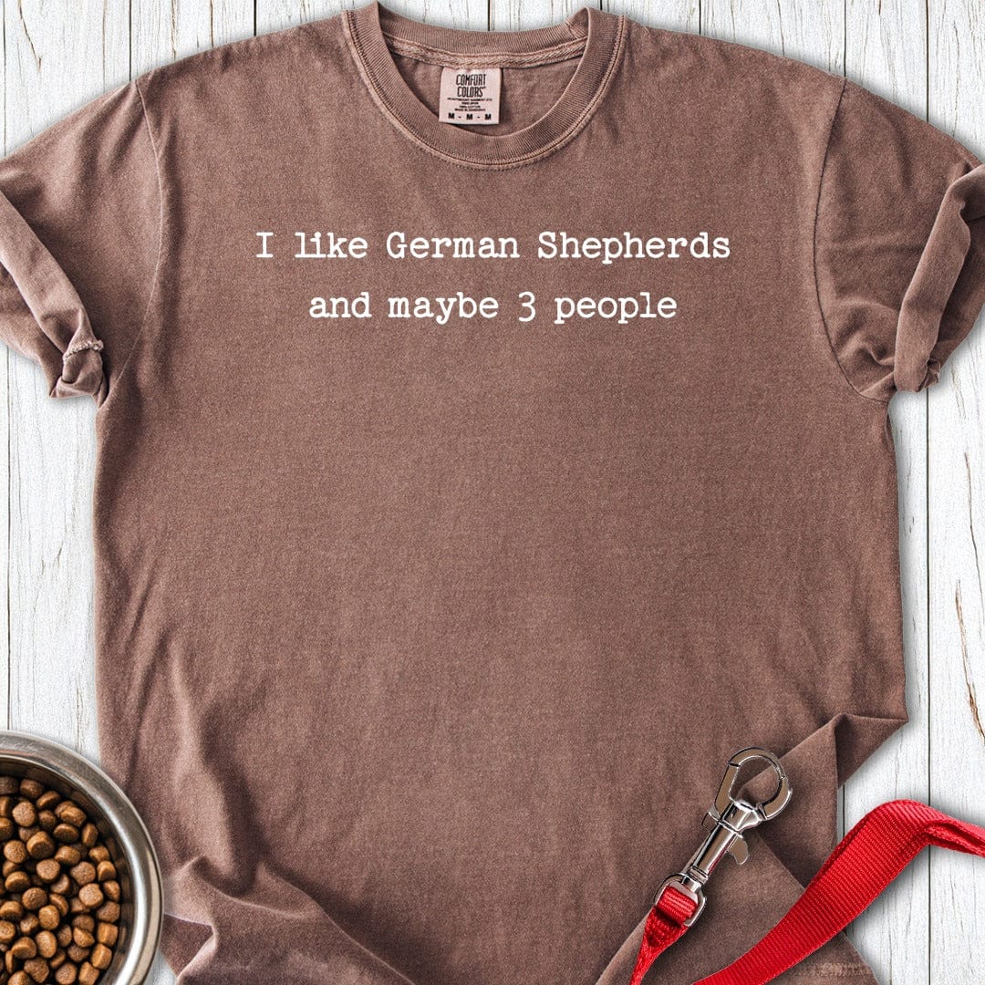 I Like German Shepherds Premium Tee Espresso